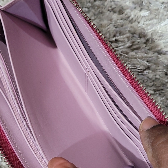 Coach Long Zip Around Wallet In Signature Canvas - Picture 12 of 16